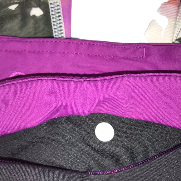 Lululemon Unicorn Tears Legging White Black Pink Size Women's 4, 28" Inseam - Picture 4 of 8